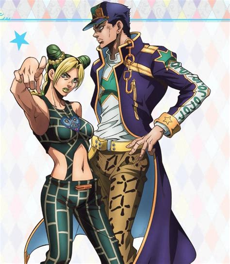 jotaro and jolyne pose.